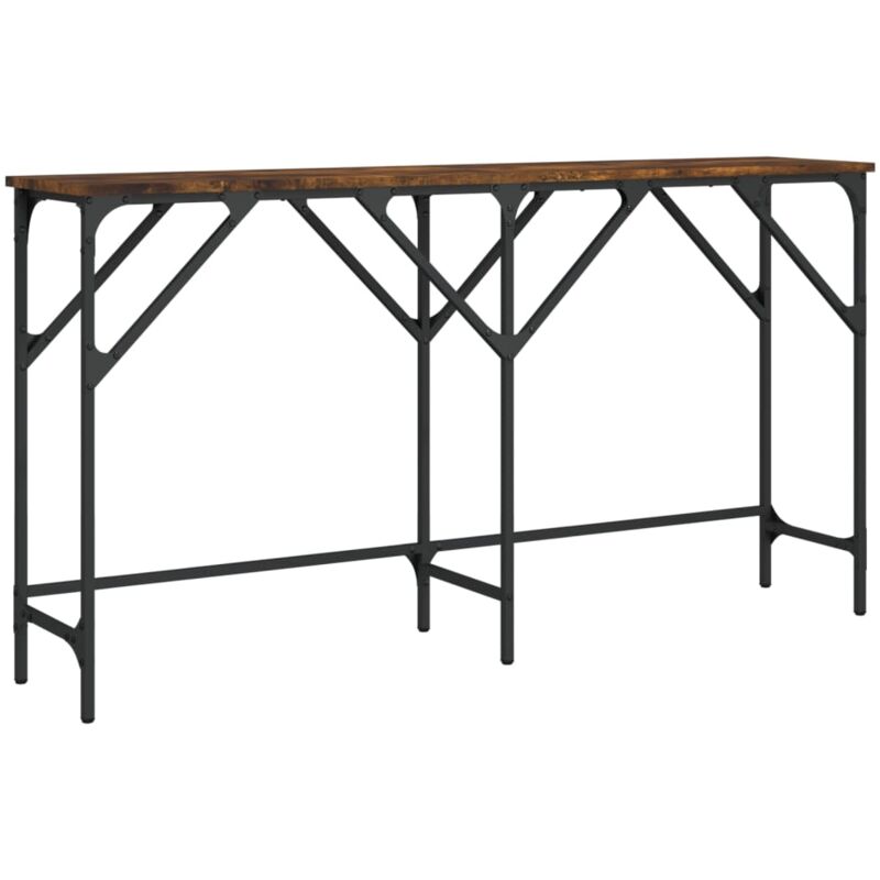 Vidaxl - Table console chêne fumé 140x29x75 cm bois d'ingénierie