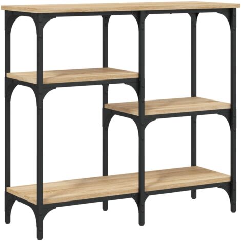 Table console chêne sonoma 80x29x75 bois d'ingénierie