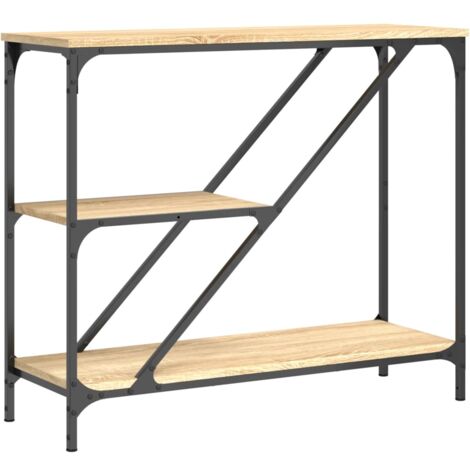 Table console chêne sonoma 88,5x30x75 bois d'ingénierie