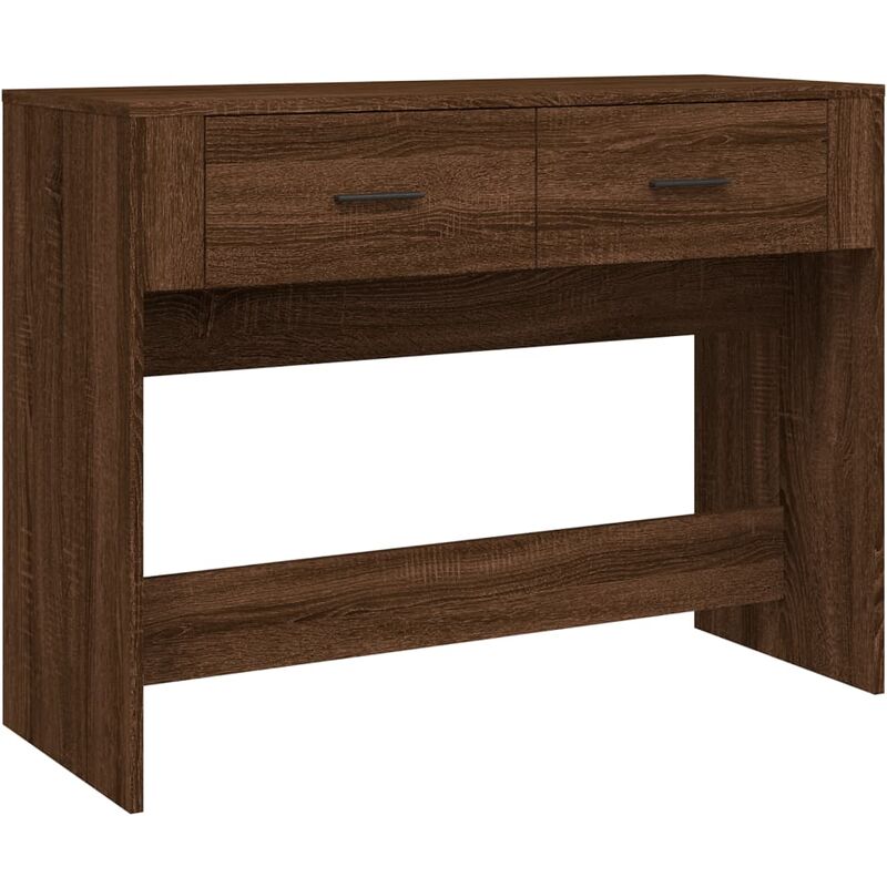 Vidaxl - Table console Chêne marron 100x39x75 cm Bois d'ingénierie