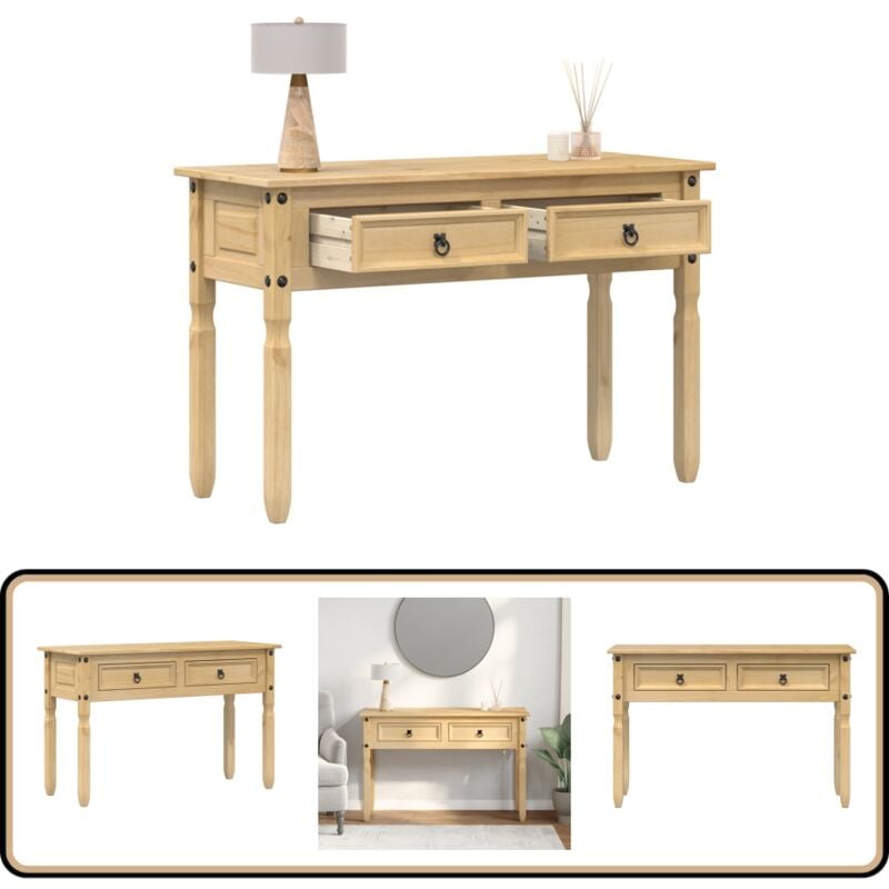 Vidaxl - Table console Corona 115x46x73 cm bois de pin massif - Table Basse - Meuble Entrée - Table D'appoint - Table Console - Bois Massif