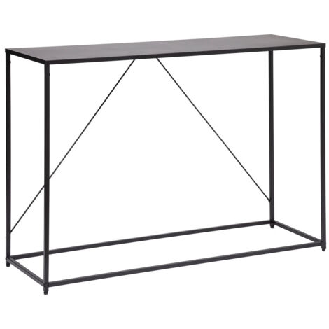 Table console en métal noir - Longueur 120 x Profondeur 40 x Hauteur 85 cm