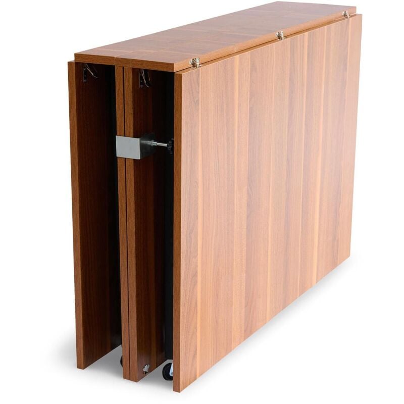 Cotecosy - Table console extensible 300cm Nefertiti Bois noisette