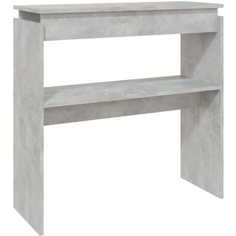 Table console Gris béton 80x30x80