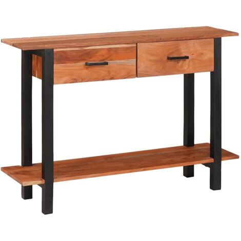 Table console Marron 110 x 30 x 75 cm Bois d'acacia massif vidaXL