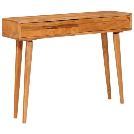 Table console Marron 110 x 30 x 80 cm Bois d'Acacia Massif CFW564203