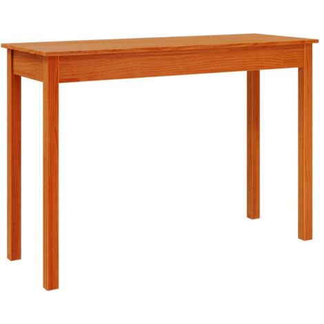 Table console marron miel 110x40x75 cm bois massif de pin vidaXL