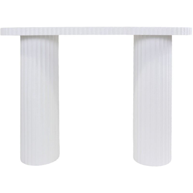 Table Console Mobili Rebecca Sequoia 75,5x100x30 cm MDF Blanc Moderne Table Console Mobili Rebecca Sequoia 75,5x100x30 cm MDF Blanc Moderne