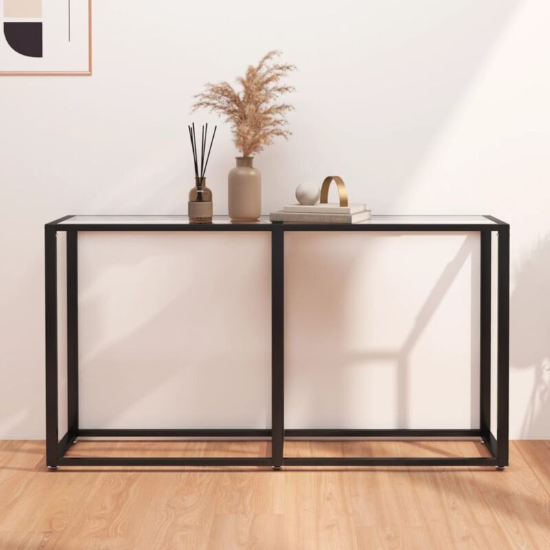Vidaxl - Console prestigieuse 140x35x75-5 cm en verre trempé Diverses couleurs couleur : Transparent