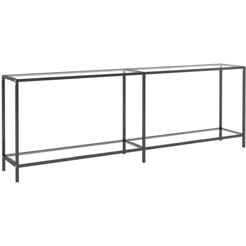 Vidaxl - Table console Transparent 220x35x75,5 cm Verre trempé