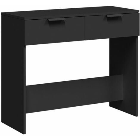 Table console noir 90x36x75 bois d'ingénierie