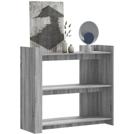 Table console sonoma gris 100x35x90 cm bois d'ingénierie vidaXL