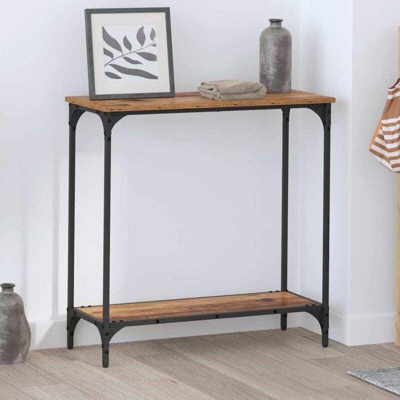 Table console Bois ancien 75 x 30.5 x 75 cm Bois d'ingénierie vidaXL