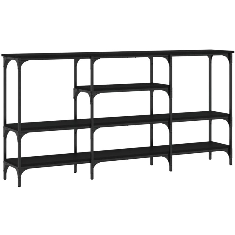 Vidaxl - Table console noir 160x29x80 cm bois d'ingénierie