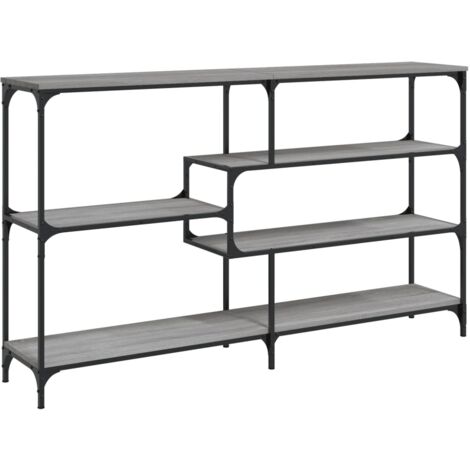 Table console sonoma gris 160x32x95 bois d'ingénierie