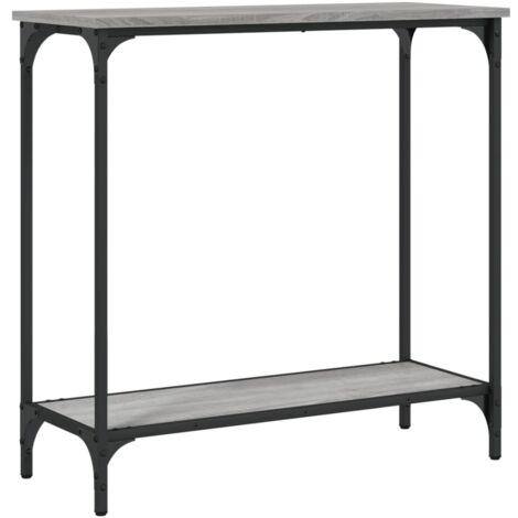 Table console sonoma gris 75x30,5x75 bois d'ingénierie