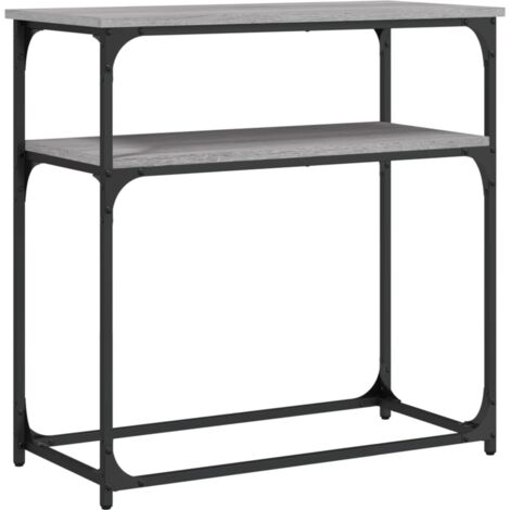 Table console sonoma gris 75x35,5x75 bois d'ingénierie