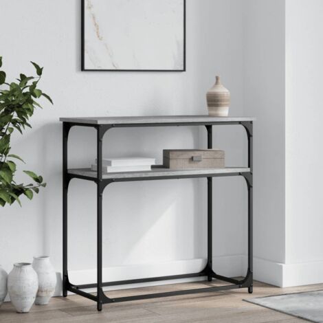 Table console sonoma gris 75x35,5x75 cm bois d'ingénierie vidaXL