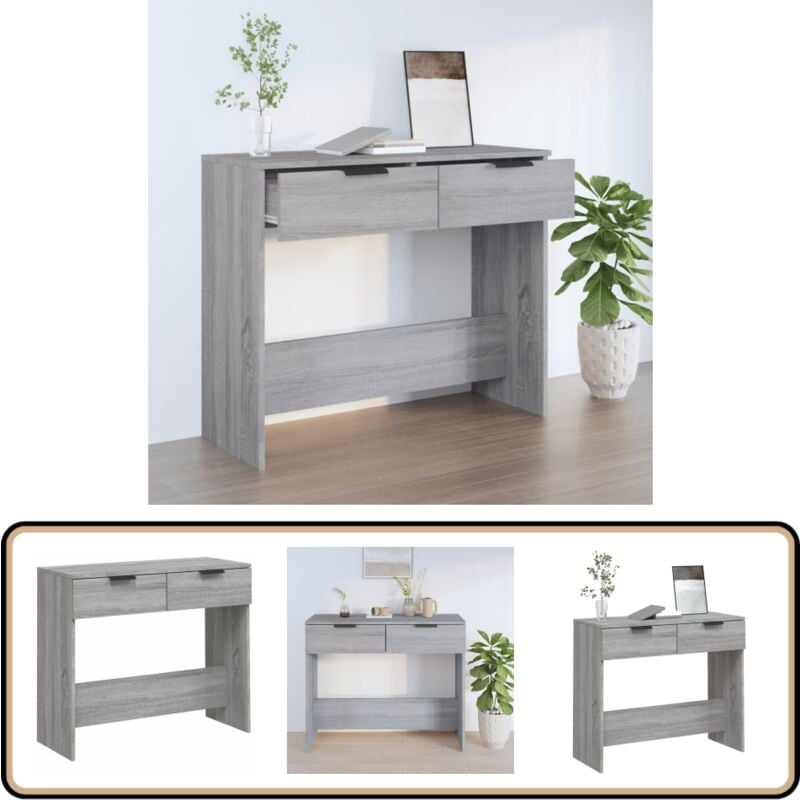 Vidaxl - Table console Sonoma gris 90x36x75 cm Bois d'ingénierie - Table Basse - Meuble D'entrée - Table D'appoint - Table Console - Rangement