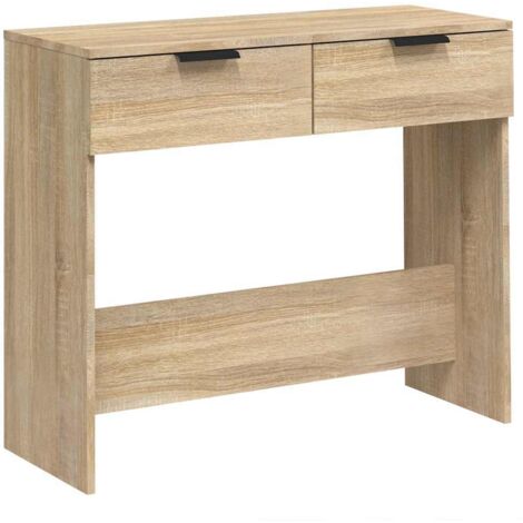 Table console  Table d'appoint  design industriel - Chêne sonoma 90x36x75 cm Bois d'ingénierie BV15617