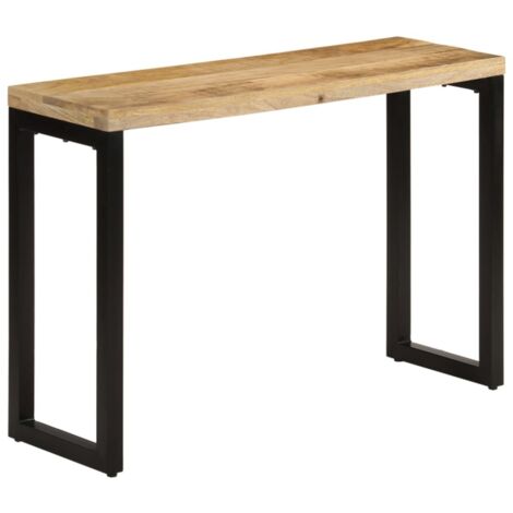 Table console-Table d'entrée 110x35x76 cm bois de manguier massif brut