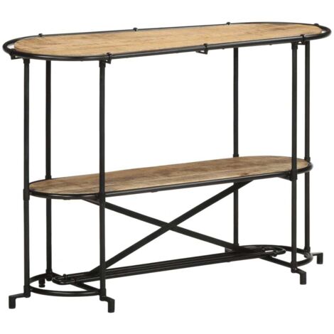 Table console-Table d'entrée 110x42x76 cm bois massif de manguier brut
