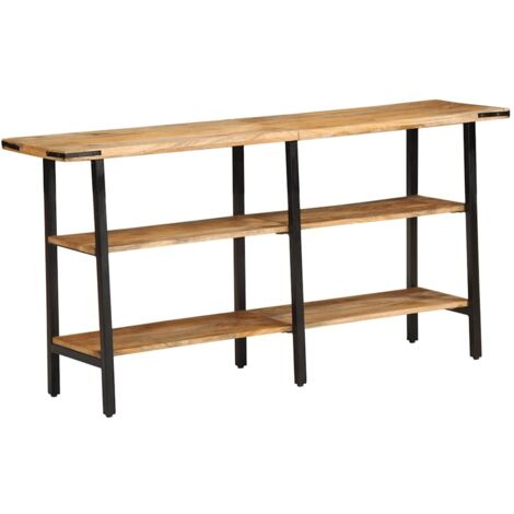 Table console-Table d'entrée 140x35x70 cm bois de manguier massif