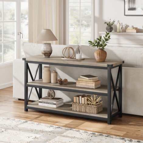 Table Console En Pin Massif - Dimensions 80x40x75 Cm - Blanc, Marron, Gris, Miel, Noir - Pour Entrée Ou Salon