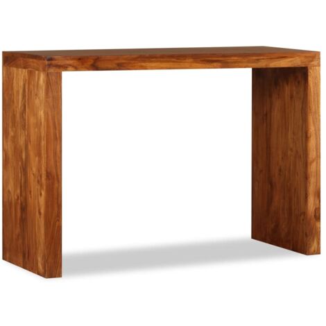 Table console-Table d'entrée Bois massif avec finition miel 110x40x76 cm