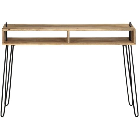 Table console Table d'entrée  Bout de Canapé Bois de manguier massif 115 x 35 x 76 cm 53652