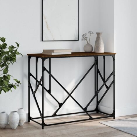 Table console-Table d'entrée chêne marron 100x40x80 cm bois d'ingénierie
