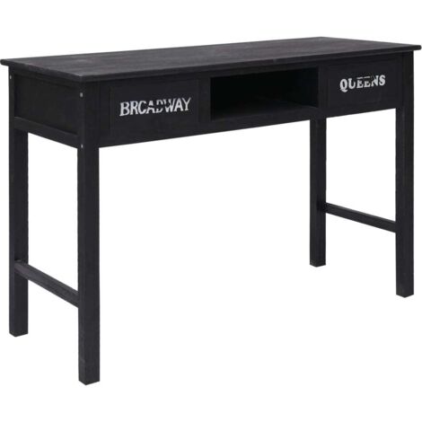 Table console-Table d'entrée Noir 110x45x76 cm Bois