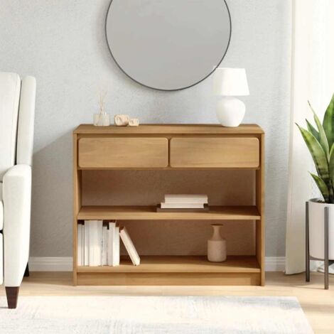 Table console-Table d'entrée SAUDA chêne 89,5x36,5x73 cm bois de pin massif