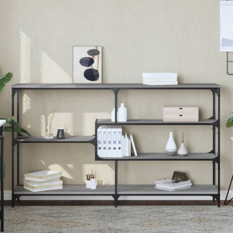 Table console-Table d'entrée sonoma gris 160x32x95 cm bois d'ingénierie