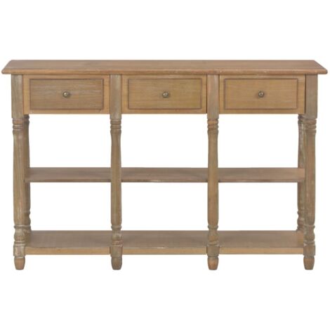 Table console，Table d'appoint，Bout de canapé 110x30x76 cm bois d'ingénierie CFW72944