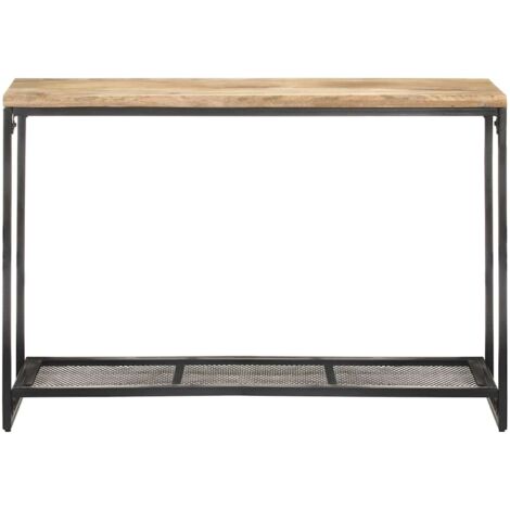 Table console，Table d'appoint，Bout de canapé 110x35x75 cm Bois de manguier massif CFW67016
