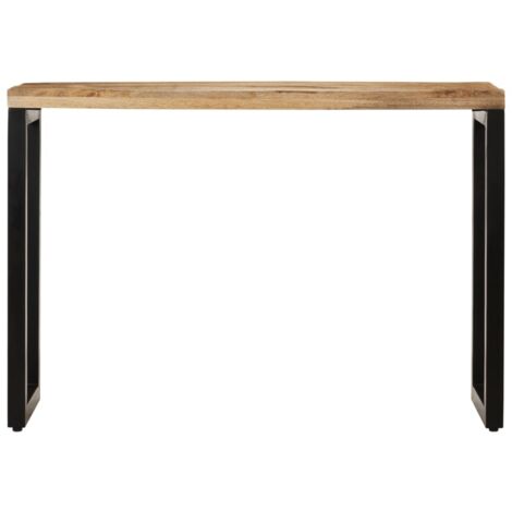 Table console，Table d'appoint，Bout de canapé 110x35x76 cm bois de manguier massif brut CFW60851