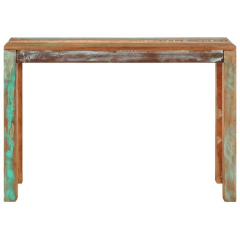 Table console，Table d'appoint，Bout de canapé 110x35x76 cm Bois de récupération massif CFW25467