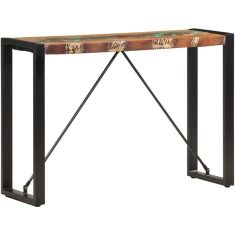 Table console，Table d'appoint，Bout de canapé 110x35x76 cm Bois de récupération massif CFW692365