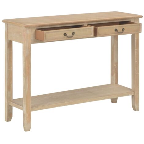 Table console，Table d'appoint，Bout de canapé 110x35x80 cm Bois CFW60165