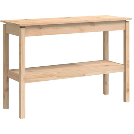 Table console，Table d'appoint，Bout de canapé 110x40x75 cm Bois massif de pin CFW57250