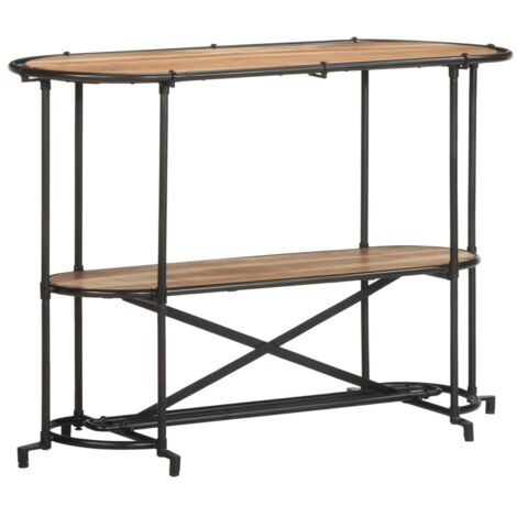 Table console，Table d'appoint，Bout de canapé 110x42x76 cm bois massif d'acacia CFW21445