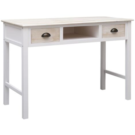 Table console，Table d'appoint，Bout de canapé 110x45x76 cm bois CFW946084