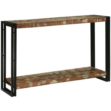 Table console,Table d'appoint,Bout de canapé 120 x 33 x 75 cm bois de récupération massif CFW48777