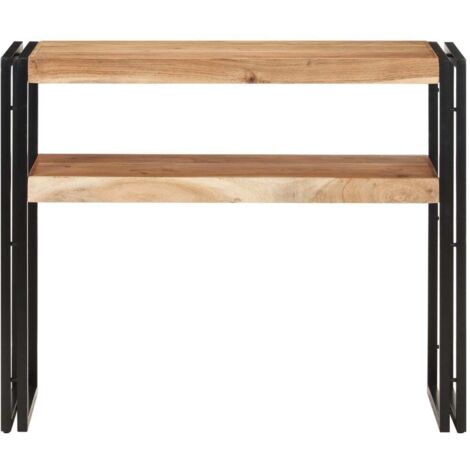Table console，Table d'appoint，Bout de canapé 90x30x75 cm Bois d'acacia massif CFW36079