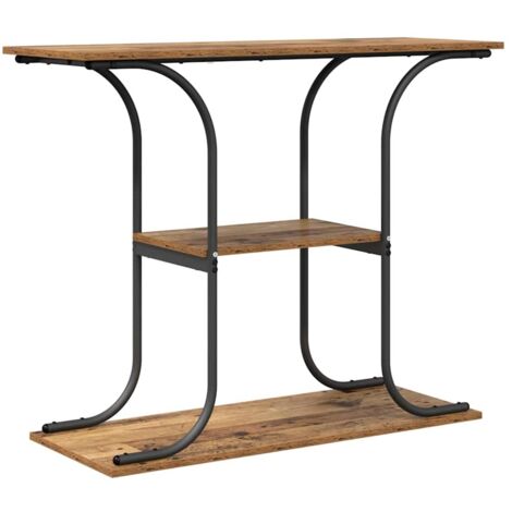 Table console，Table d'appoint，Bout de canapé Bois ancien 101 x 35 x 80.5 cm Bois d'ingénierie CFW36515