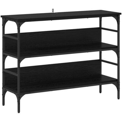Table console,Table d'appoint,Bout de canapé Chêne noir 100 x 32 x 75 cm Bois d'ingénierie CFW96047