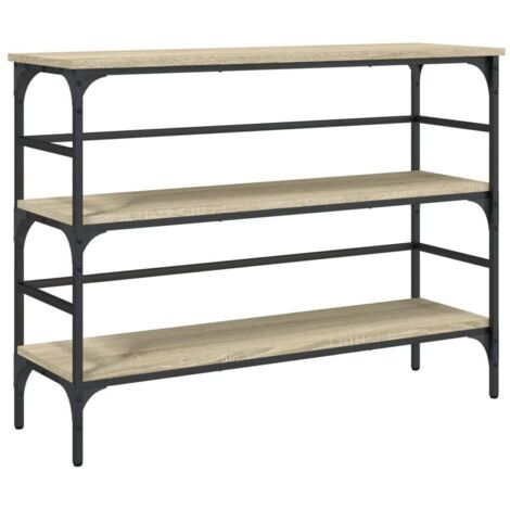 Table console,Table d'appoint,Bout de canapé chêne sonoma 100x32x75 cm bois d'ingénierie CFW36599