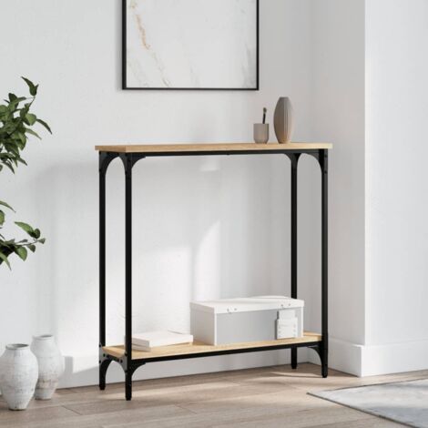 Table console,Table d'appoint,Bout de canapé chêne sonoma 75x22,5x75 cm bois d'ingénierie CFW640470