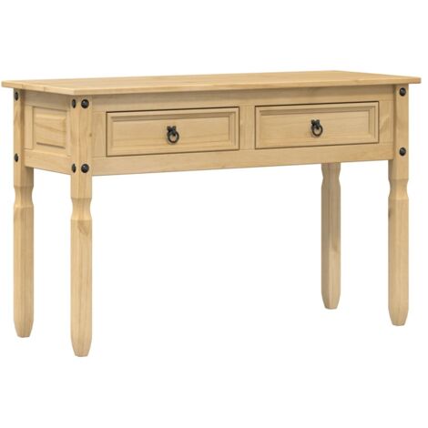 Table console，Table d'appoint，Bout de canapé Corona 115x46x73 cm bois de pin massif CFW76768